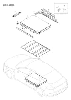 Защитная панель hchs 280vk черный BYD HAN 2022 (Chinese DM-i) 13500948-00