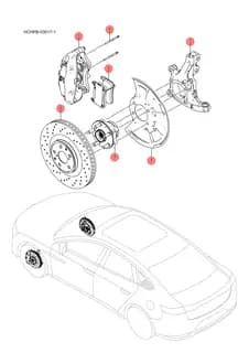 Правый передний брызговик BYD HAN 2022 (Chinese DM-i) 13695167-00
