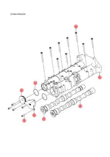 Корпус распредвала BYD HAN 2022 (Chinese DM-i) 13833400-00