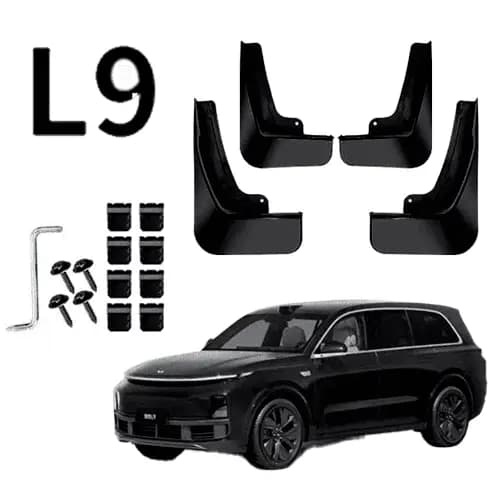 Глянцевые брызговики Lixiang L9, черного цвета