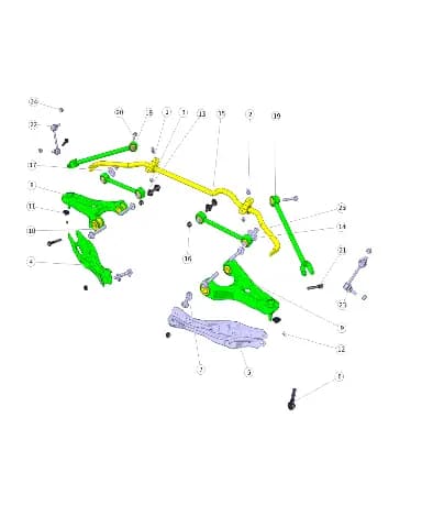 Гайки с шестигранным фланцем m12x1.25 на CHANGAN DEEPAL G318 09159-12010