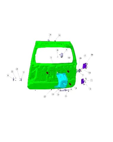 Крышка уплотнительного отверстия на CHANGAN DEEPAL G318 09250-13061