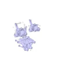 Левая подвеска подушка в сборе на CHANGAN DEEPAL G318 1001660-EM02