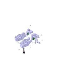 Кронштейн задней подвески в сборе на CHANGAN DEEPAL G318 1001510-EM02