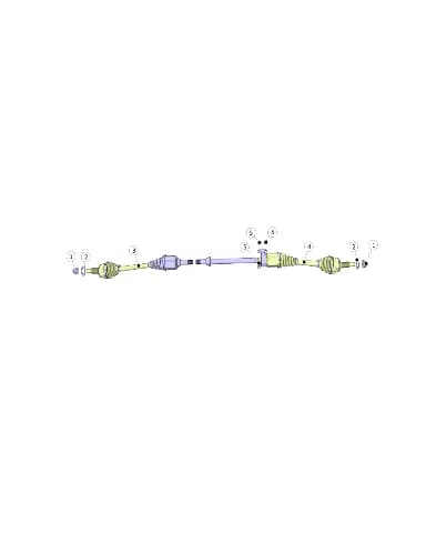 Правая приводной вал в сборе на CHANGAN DEEPAL G318 2203200-MK04-EM01
