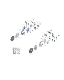 Задний левый трения блок компонент на CHANGAN DEEPAL G318 3502180-MK06-EM02