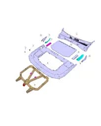 Декоративная накладка салона III в сборе на CHANGAN DEEPAL G318 5510370-EM02