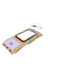 Облицовка верхней крышки в сборе на CHANGAN DEEPAL G318 5702110-EM16