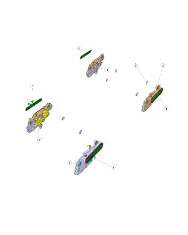 Передняя левая дверь наружный ручка в сборе на CHANGAN DEEPAL G318 6105500-EM01