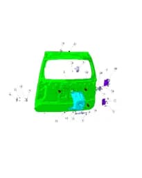 Ограничитель боковой двери багажника в сборе на CHANGAN DEEPAL G318 6307600-EM01