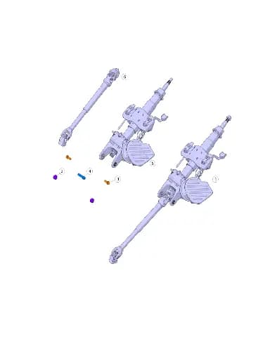 Комплект шестигранных гаек и конических пружинных шайб на CHANGAN DEEPAL S07 09159-08017-S235