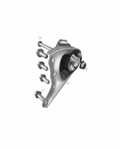 Подушка задней подвески в сборе на CHANGAN DEEPAL S07 1001550-EP01-AA