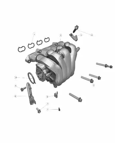 Manifold в сборе-впускной на CHANGAN DEEPAL S07 1008010-H12