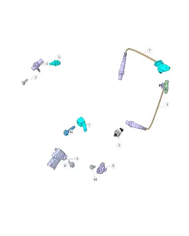 Крепежный болт тяги на CHANGAN DEEPAL S07 1031019-H01-S343