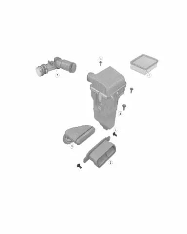 Корпус воздушного фильтра в сборе на CHANGAN DEEPAL S07 1109100-DF01