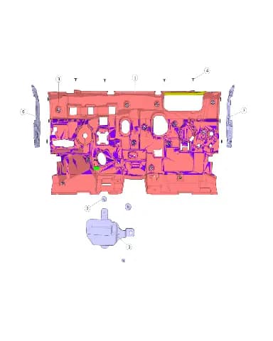 Левый боковой накладка felt в сборе передний стенка панель на CHANGAN DEEPAL S07 5109430-ED01