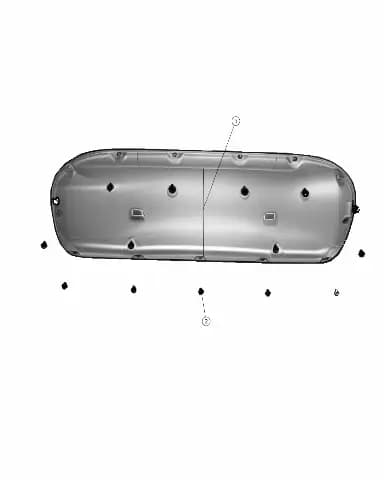 Передний капот звук изоляция PAD в сборе на CHANGAN DEEPAL S07 5310100-ED01