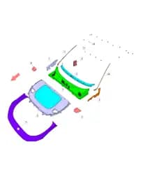 Декоративная накладка салона III в сборе на CHANGAN DEEPAL S07 5510370-ED01