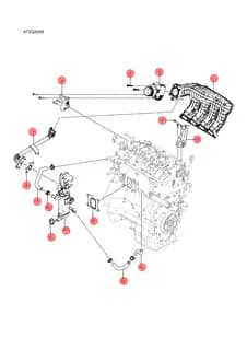 Впускной manifold в сборе на BYD Destroyer 05 DM-i 12798690-00