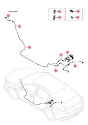 Нейлоновая трубка системы улавливания паров топлива в сборе I на BYD Destroyer 05 DM-i 12936409-00