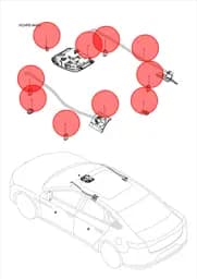 Фоновая подсветка ног BYD HAN 2022 (Chinese DM-i) 15353305-00