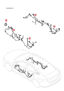 Жгут проводки задней правой двери BYD HAN 2022 (Chinese DM-i) 15524759-00