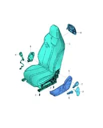 Водительский сиденье ремень нижний крепление точка конец крышка на BYD Yuan Plus 13154309-00