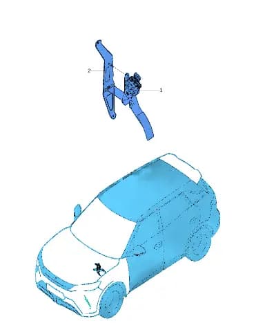 Электронная педаль акселератора в сборе на BYD Yuan Plus 13942084-00