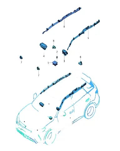 Модуль подушки безопасности пассажира на BYD Yuan Plus 13934354-00