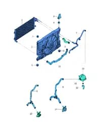 Радиатор электромотора в сборе I на BYD Yuan Plus 14317534-00