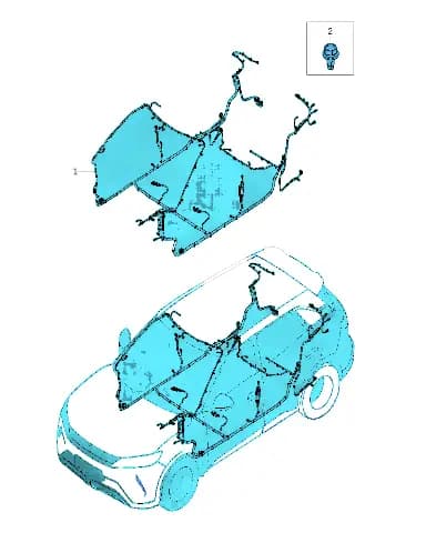 Пол жгут проводки на BYD Yuan Plus 14774085-00