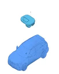 Рычаг переключения передач в сборе, темно-серый металлик на BYD Yuan Plus 15194525-00