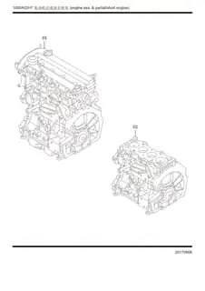 Двигатель в сборе с длинной комплектацией на HONGQI HS5 1000420-59L-SP