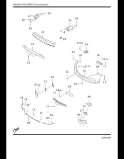 Передний бампер крышка, под грунт на HONGQI HS5 2803111DD01000