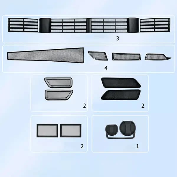 Защитные сетки, фильтры, накладки Lixiang L7 из 14 элементов
