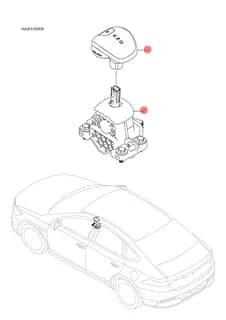 Механизм переключения передач в сборе для BYD Qin Plus DM-i, 13886733-00