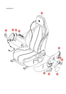 Левый наружный защитный панель водительский сиденье механический для BYD Qin Plus DM-i, 15686326-00