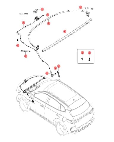 Передний отсек буфер блок для BYD Song EV, 13385987-00