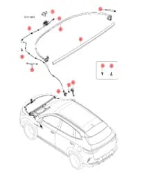 Болт с шестигранной головкой и плоской шайбой в сборе для BYD Song EV, 13819027-00