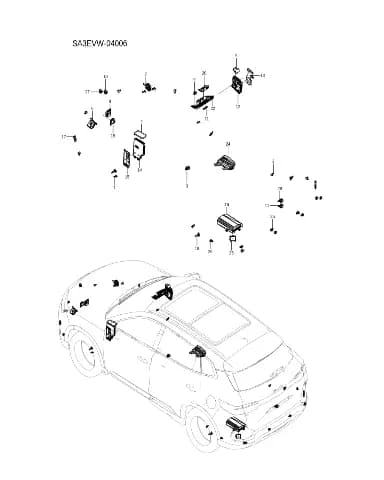Левый кузов контроллер для BYD Song EV, 15765197-00