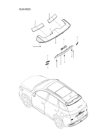 DM надпись в сборе для BYD Song Plus DM, 13232343-00