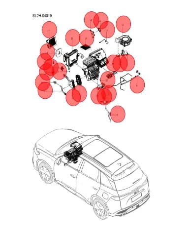 Корпус обдува в сборе для BYD Song Plus DM, 17264532-00