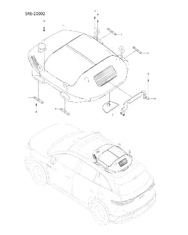 Болт с шестигранной головкой и большой шайбой в сборе для BYD Tang L DM, 13754776-00