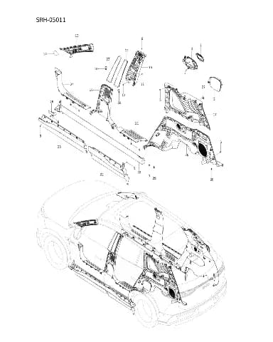 Саморезы с крестовым шлицем и полукруглой головкой для BYD Tang L DM, 13755020-00