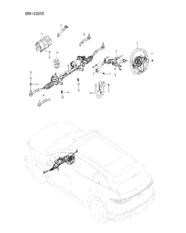 Болт с шестигранным фланцем и плоской шайбой в сборе для BYD Tang L DM, 13755916-00