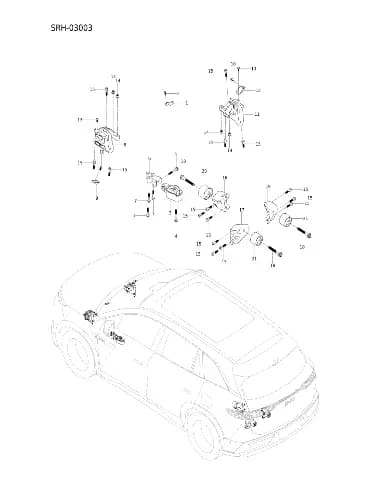 Болт с шестигранным фланцем для BYD Tang L DM, 13755940-00