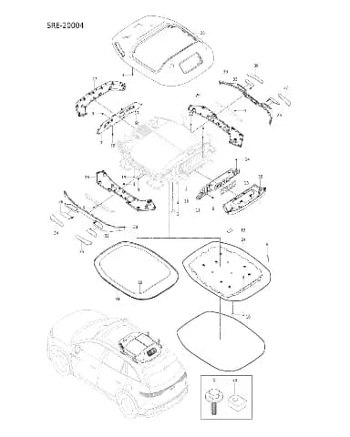 Болт с шестигранной головкой и большой шайбой в сборе для BYD Tang L DM, 13819046-00