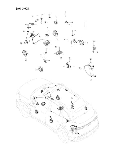 Подушка дисплей в сборе для BYD Tang L DM, 14413997-00