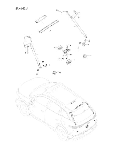 Винты Torx с полукруглой головкой для BYD Tang L DM, 14739931-00