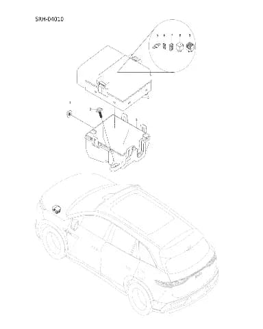 Корпус распределительного блока переднего отсека для BYD Tang L DM, 16056491-00